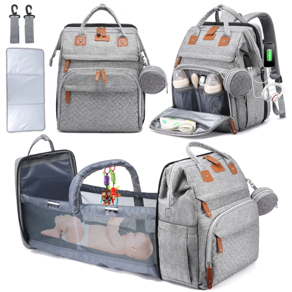 Nidéo - Sac à langer tout-en-un avec espace de change