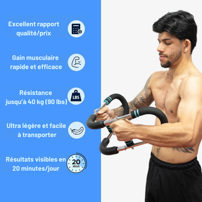 Flexbar PRO™- La barre tout-en-un pour un corps sculpté à la maison