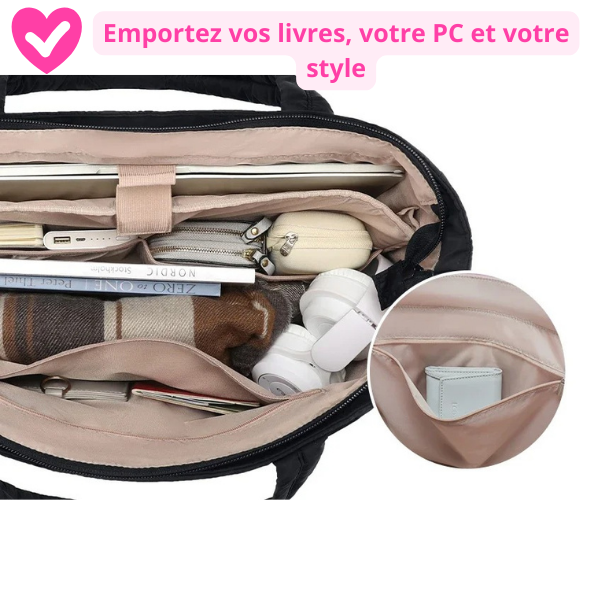 Urban Cabas™ – Sac cabas matelassé 20 L avec compartiment PC 15,6"