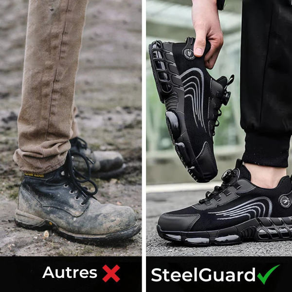 SteelGuard - Chaussures de sécutié ergonomiques et antidouleur