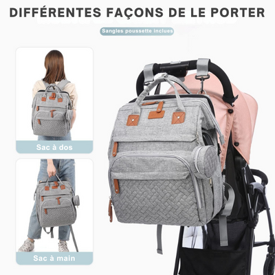 Nidéo - Sac à langer tout-en-un avec espace de change