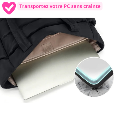 Urban Cabas™ – Sac cabas matelassé 20 L avec compartiment PC 15,6"